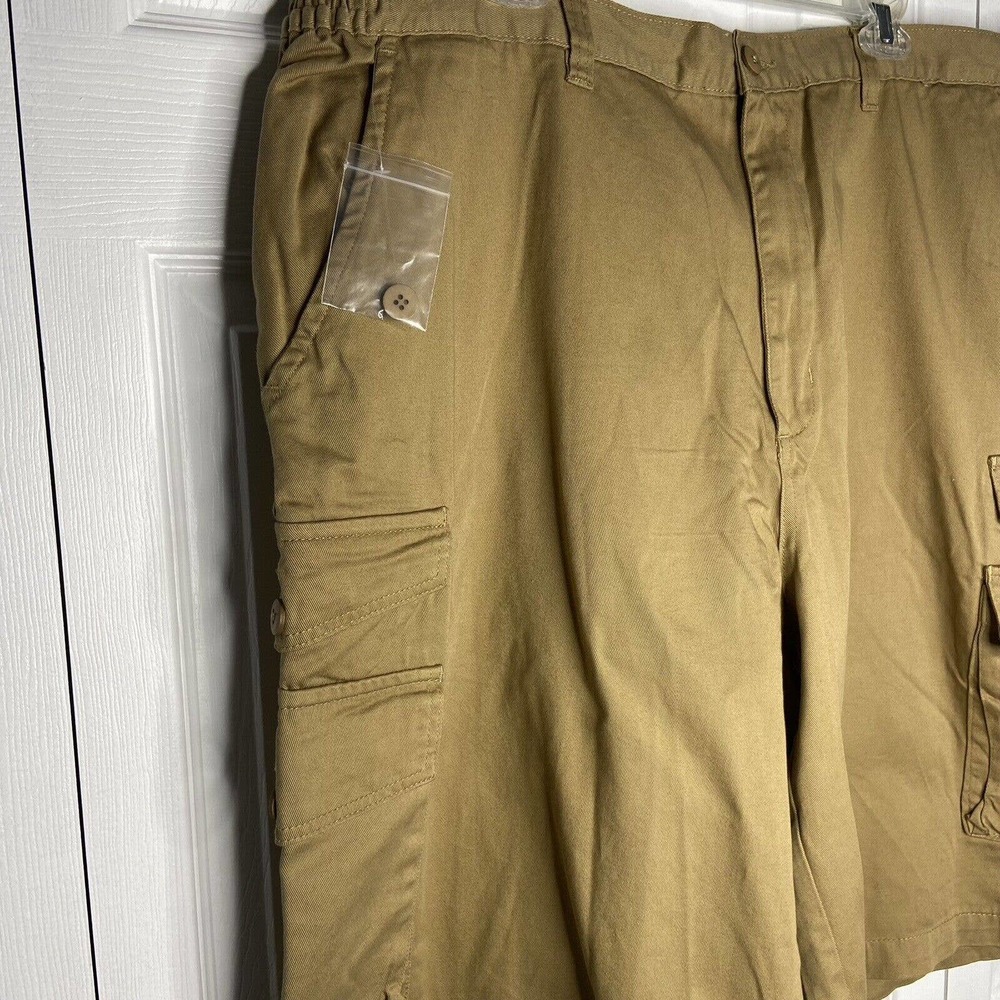 NWOT King Size Mens Size 46 Tall Cargo Shorts Tan Cotton Pockets Big & Tall - Picture 4 of 9